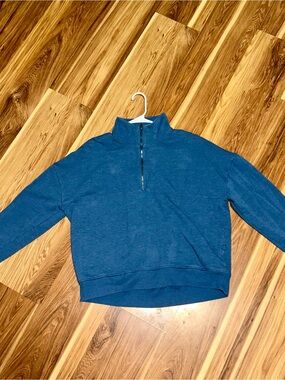 SO Blue Quarter-Zip Sweater